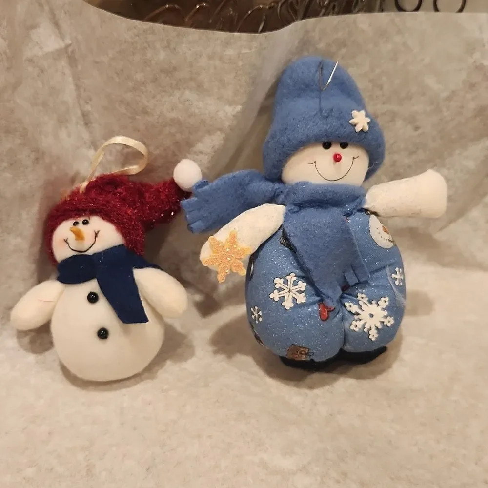 Snowman Christmas Ornament Set of 2